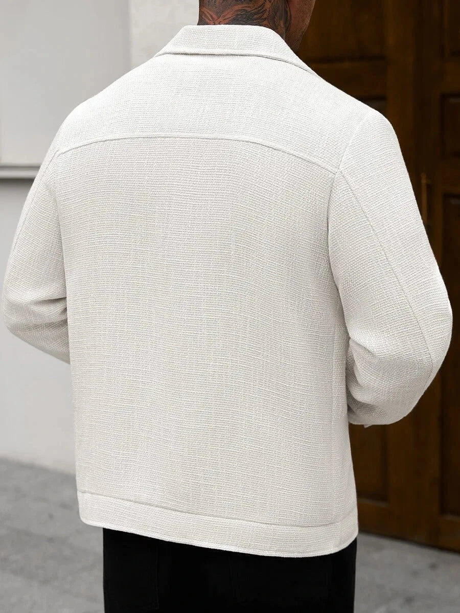 Bomberjack met collared neckline