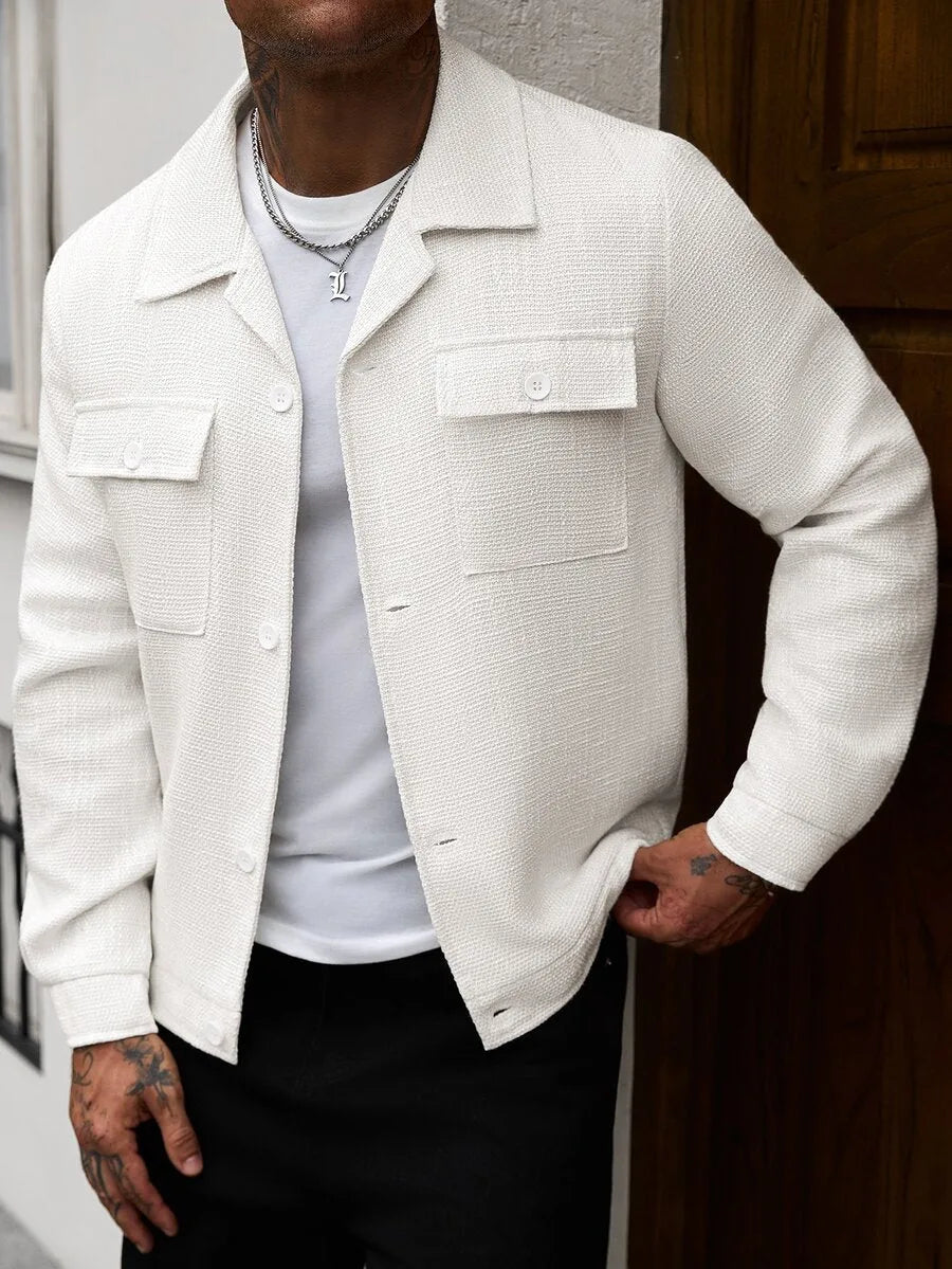 Bomberjack met collared neckline
