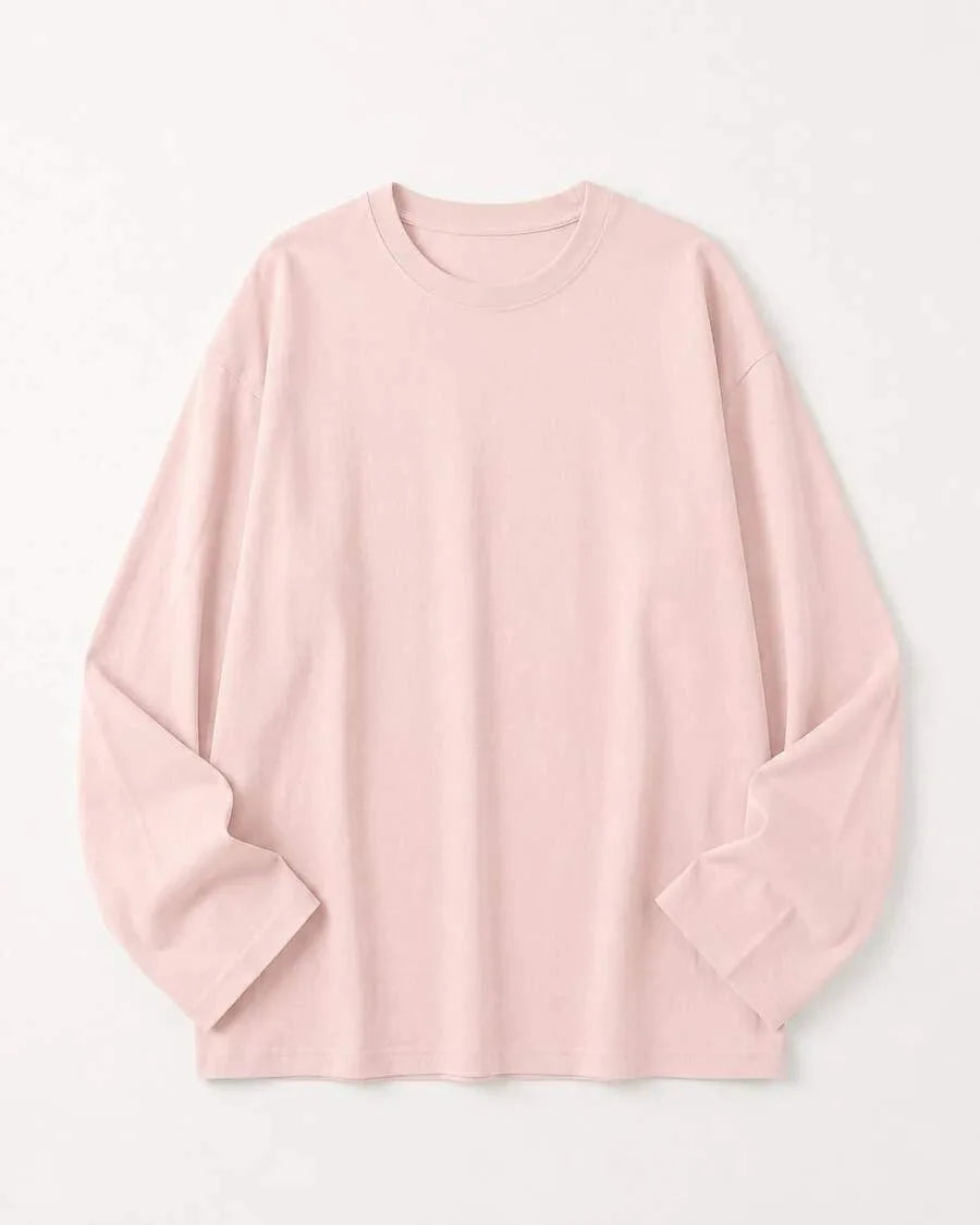 Oversized T-shirt met lange mouwen