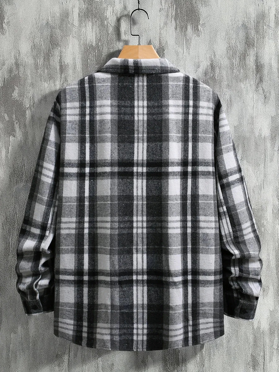 Overshirt met plaid patroon