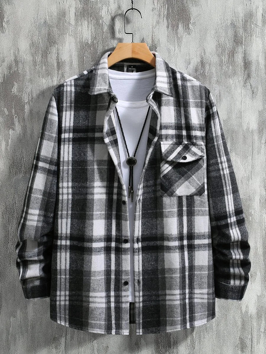 Overshirt met plaid patroon