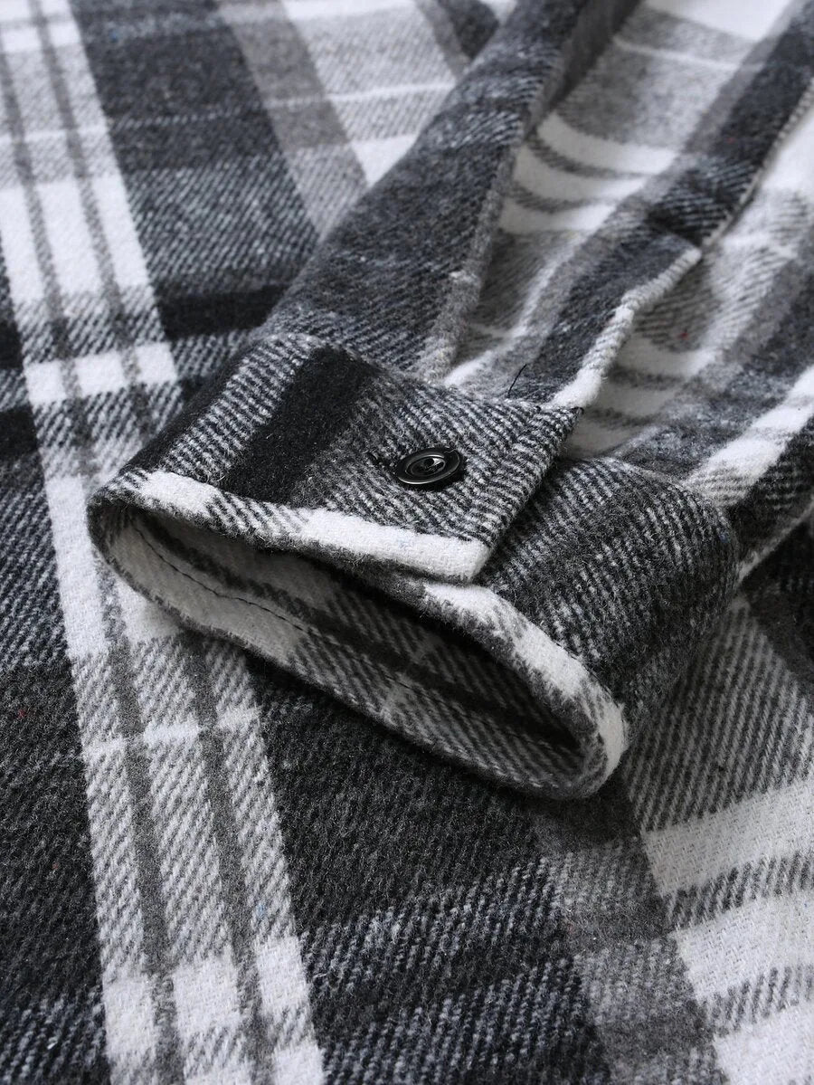 Overshirt met plaid patroon