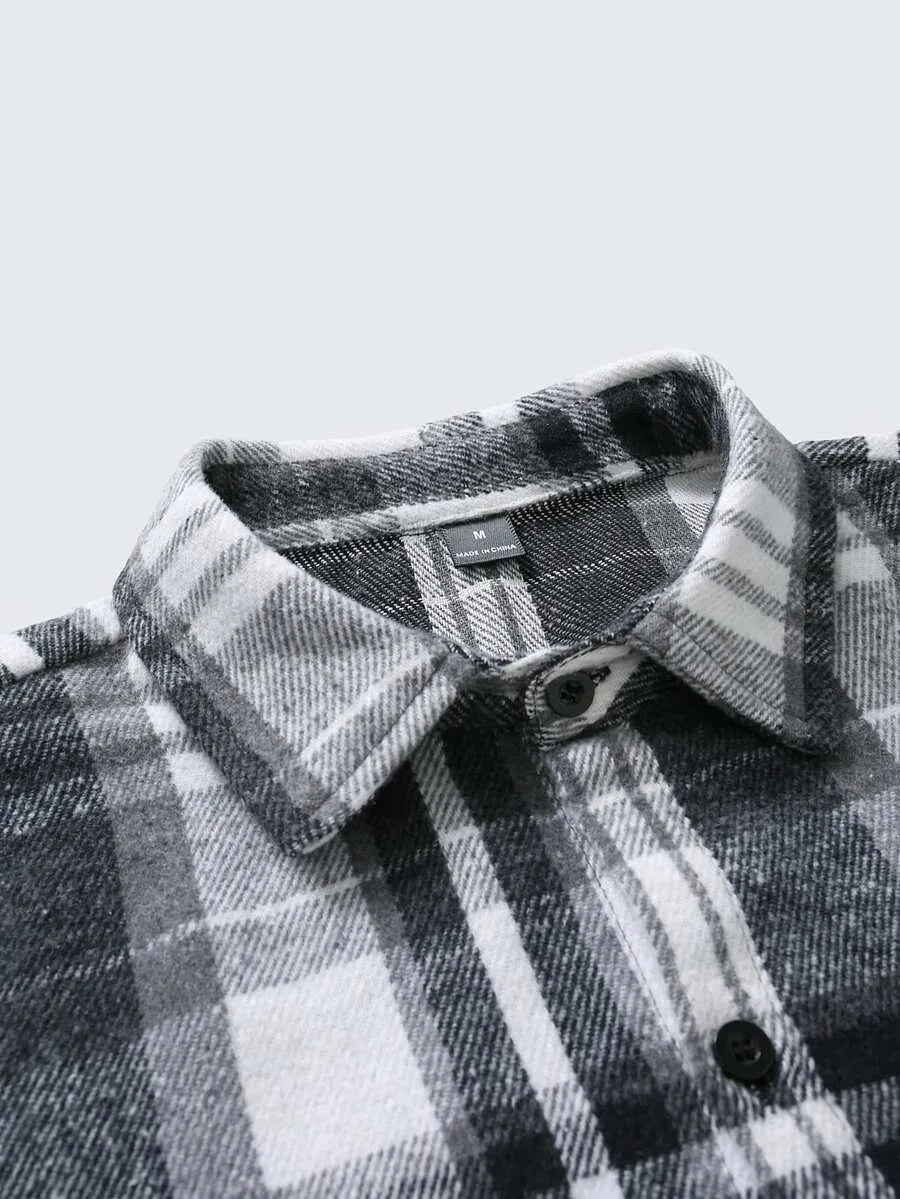 Overshirt met plaid patroon