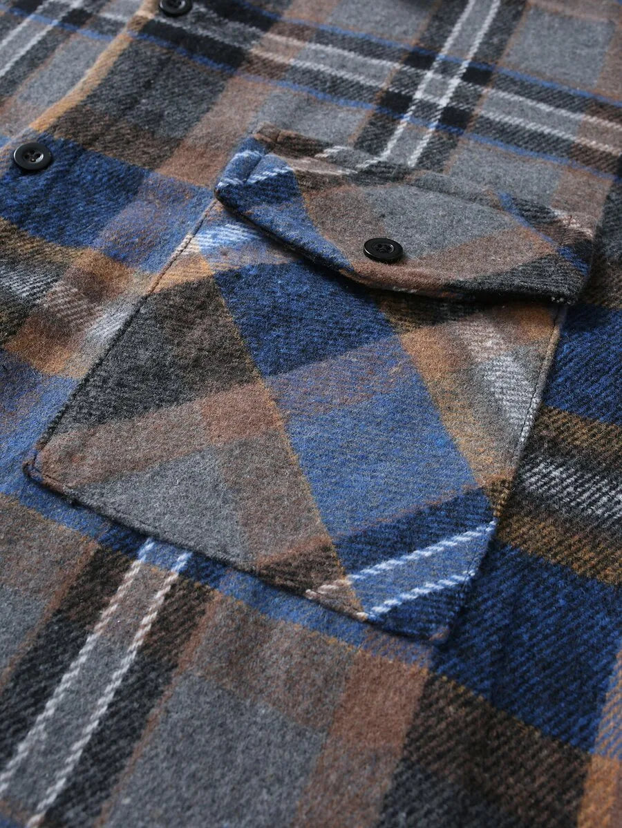 Overshirt met plaid patroon