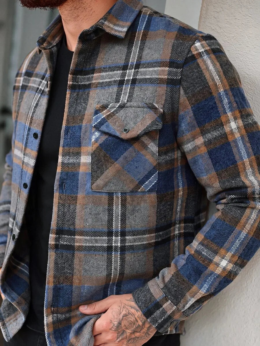 Overshirt met plaid patroon