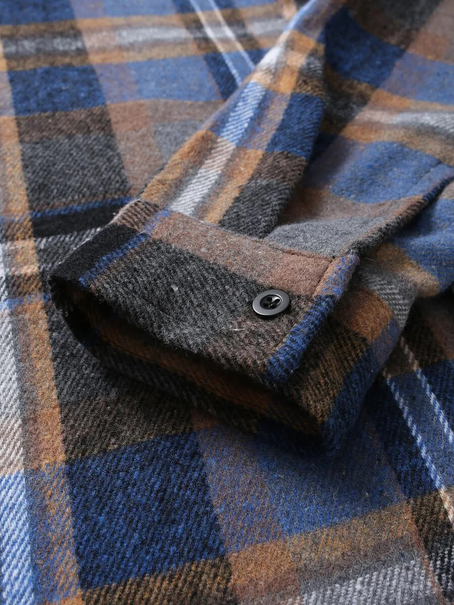 Overshirt met plaid patroon