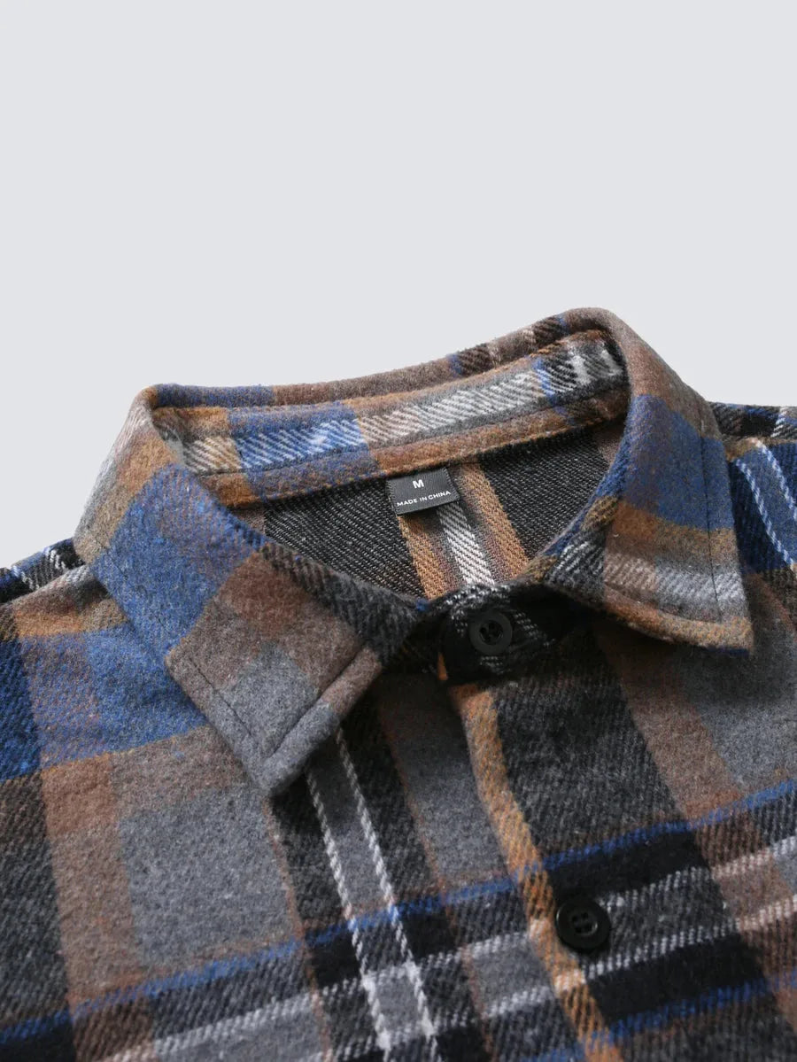 Overshirt met plaid patroon
