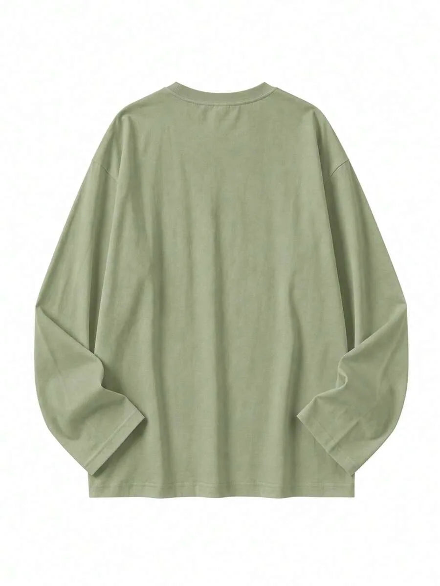 Oversized T-shirt met lange mouwen