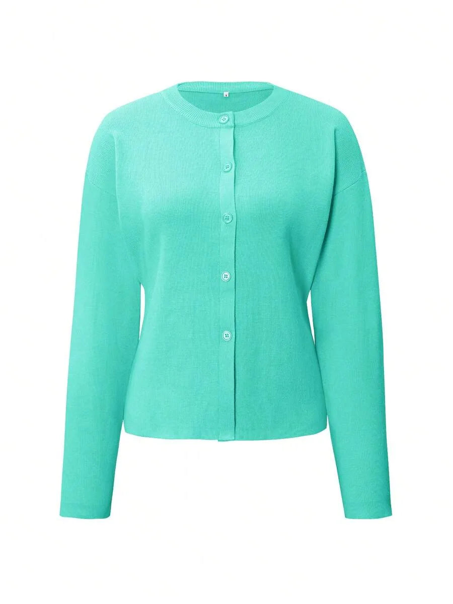 Cardigan met knopen en lange mouwen