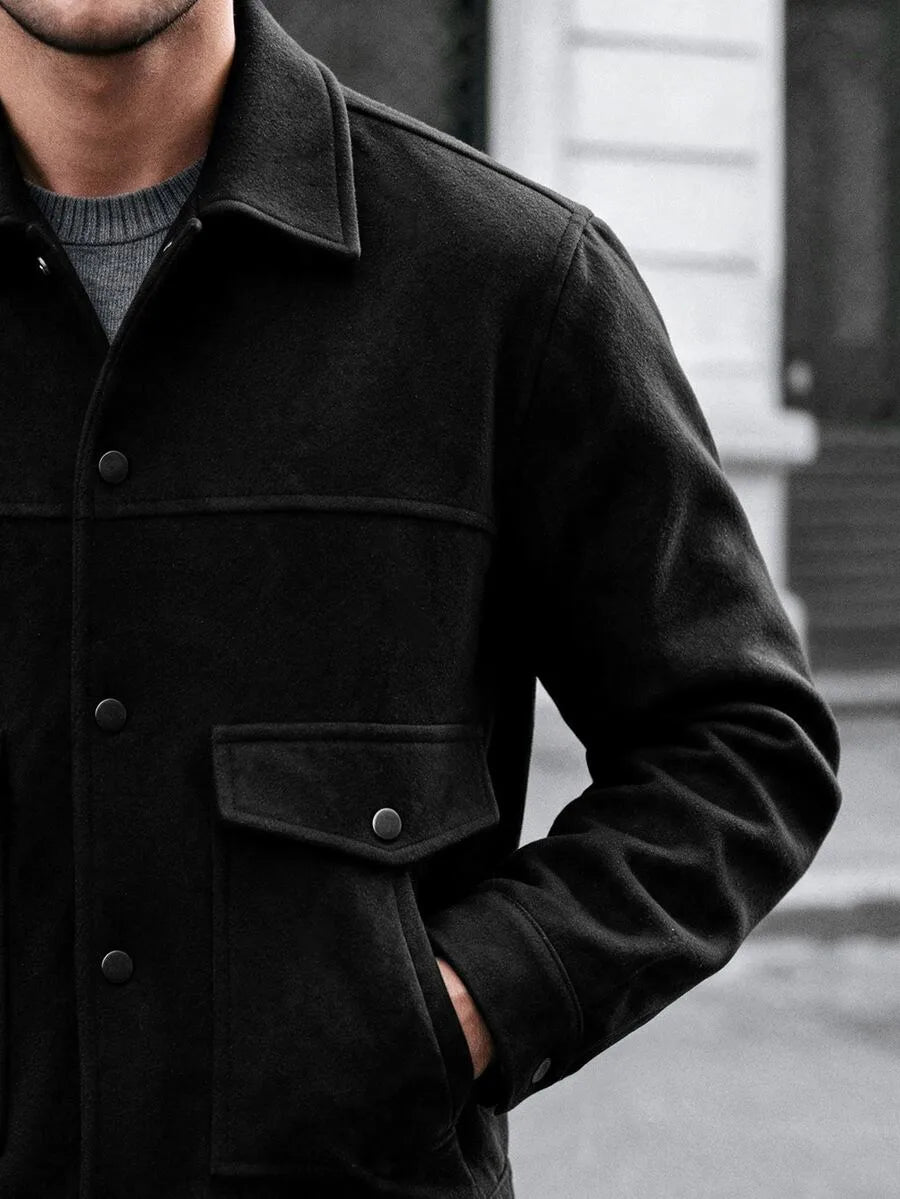 Bomberjack met collared neckline