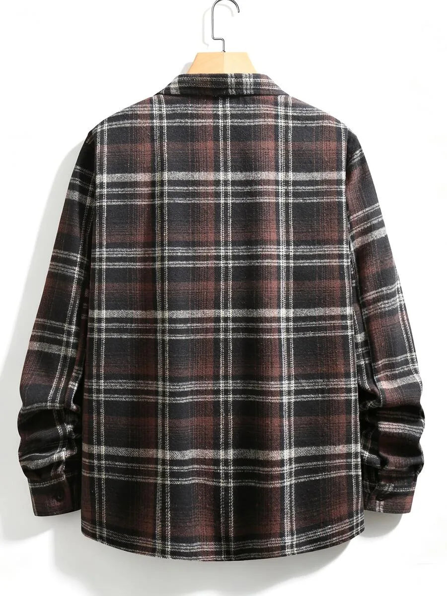 Overshirt met plaid patroon
