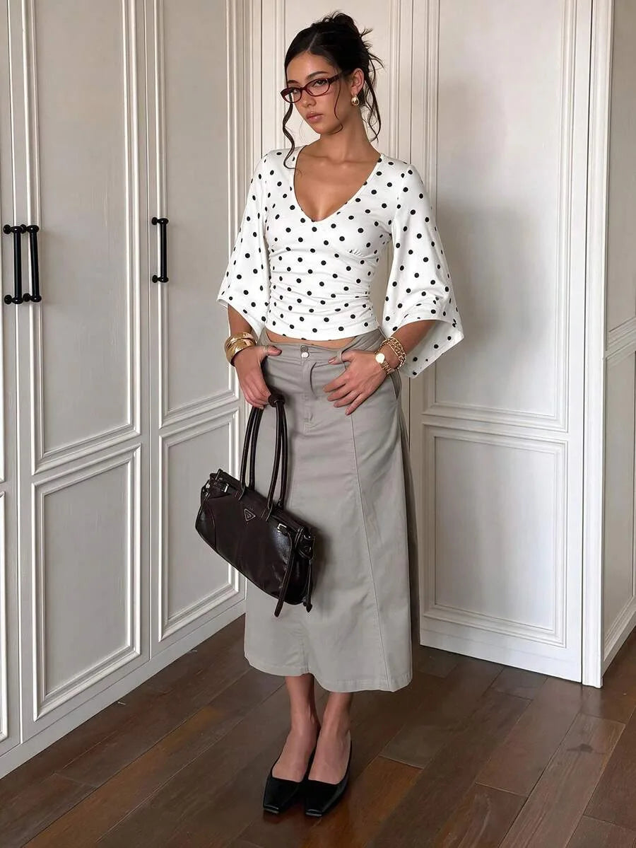 Slim fit crop top