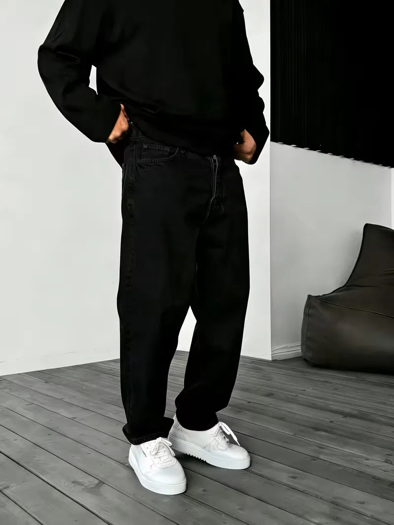 Loose fit jeans met vijf-pocket design