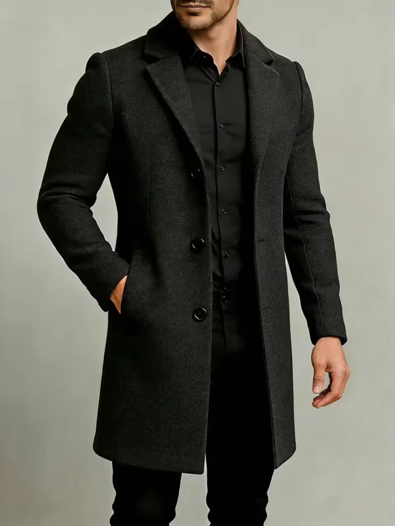 Trenchcoat met lapel collar
