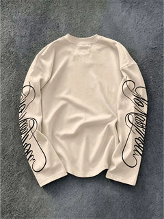 Longsleeve met geprinte tekst