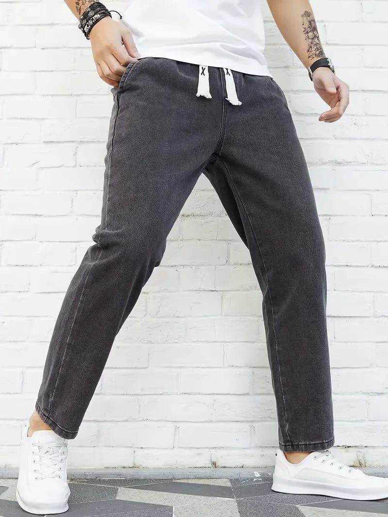 Joggers met elastische tailleband
