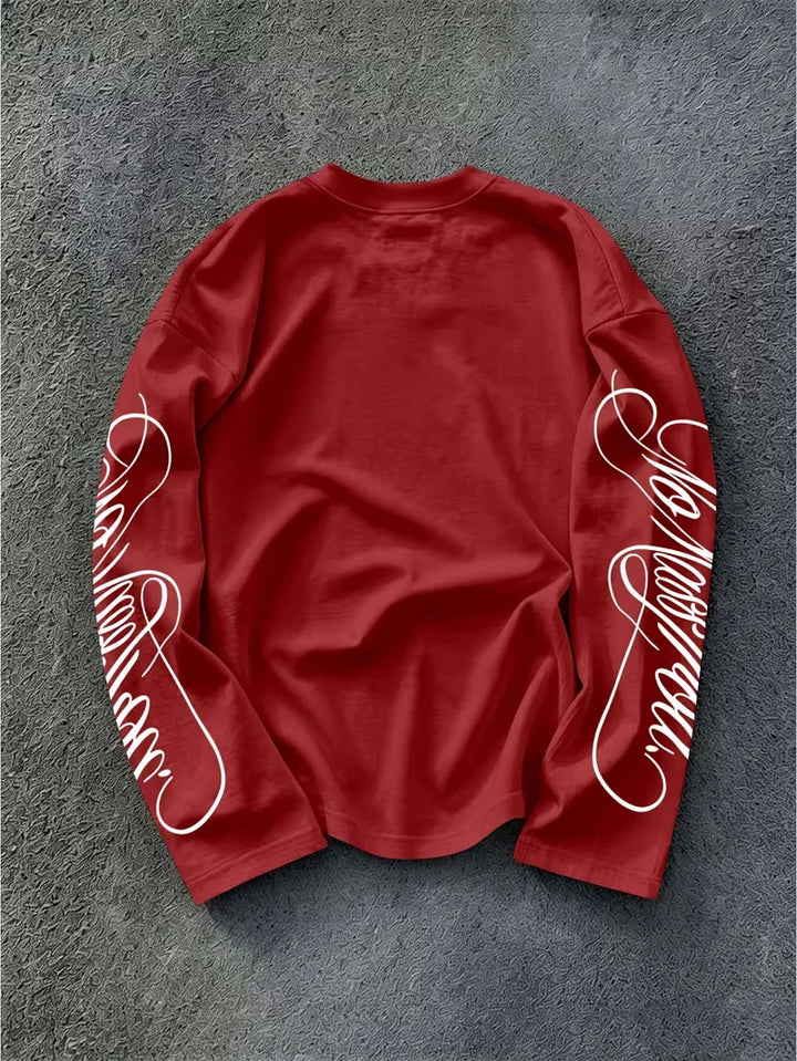 Longsleeve met geprinte tekst