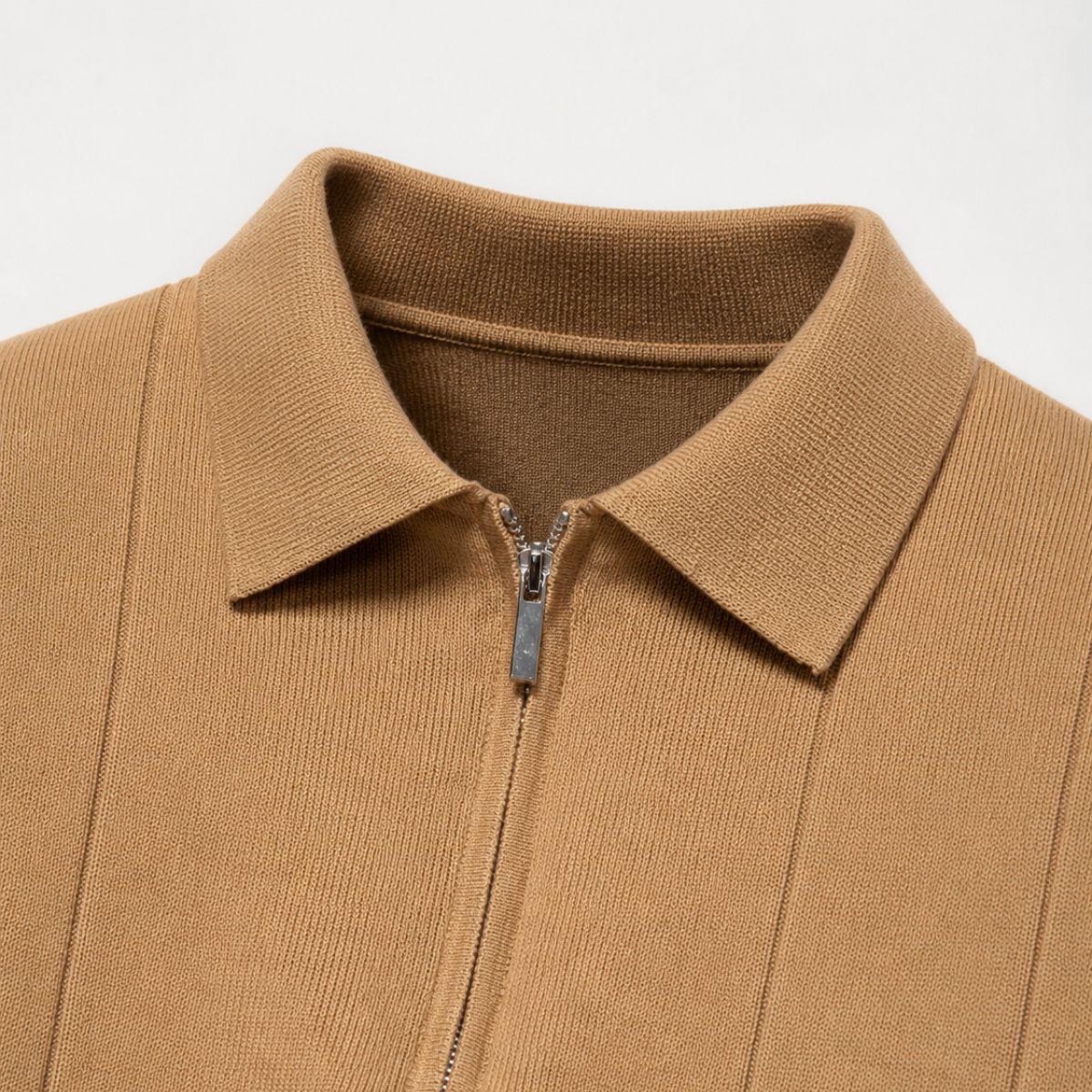 Hugo | Shirt with short zipper and classic collar