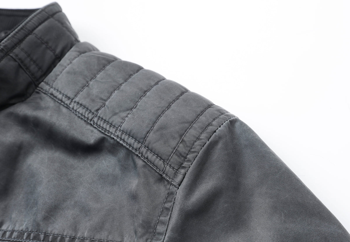 Bomberjack met mandarin collar