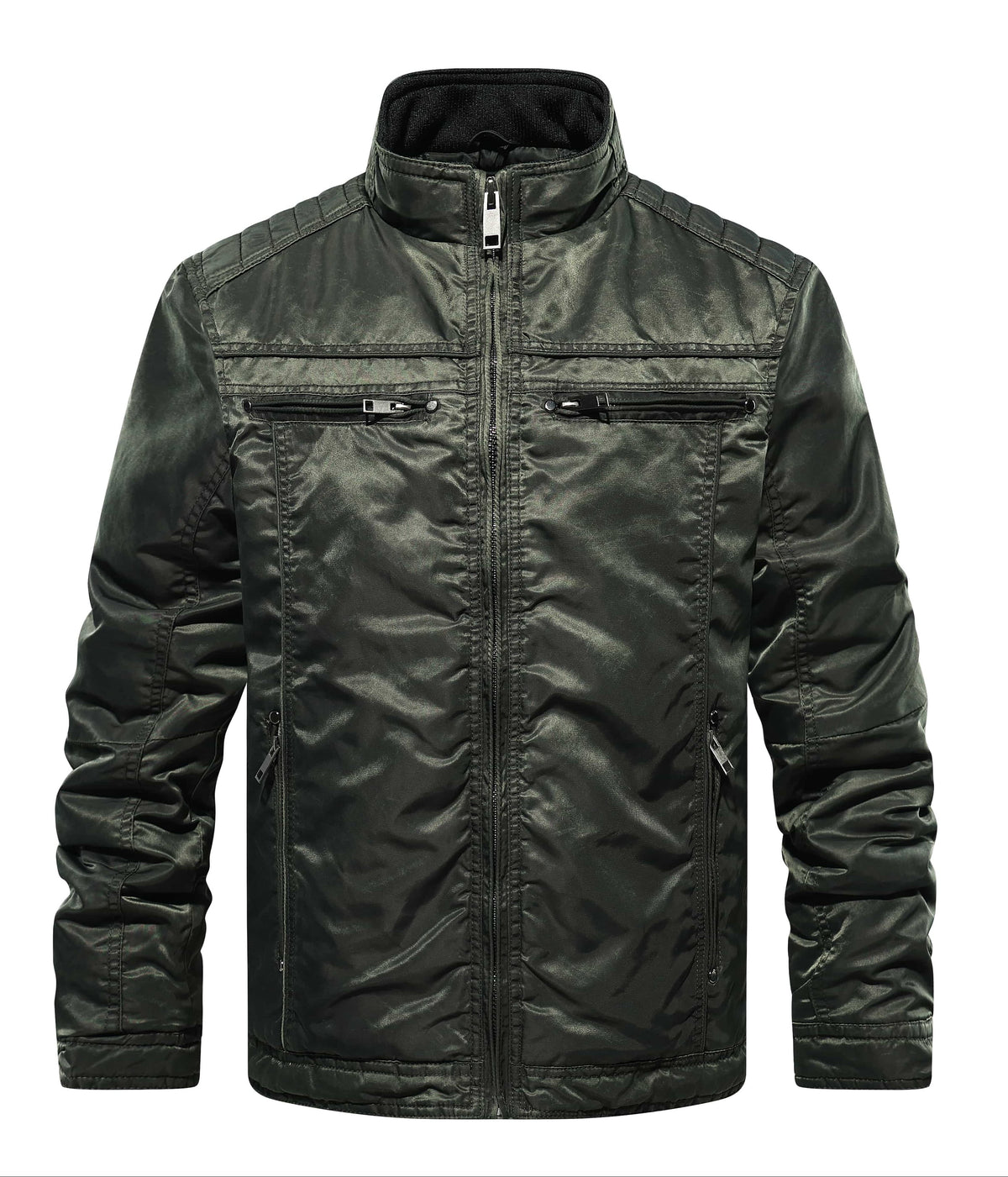 Bomberjack met mandarin collar