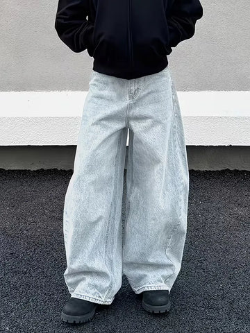 Loose fit jeans met vijf-pocket design