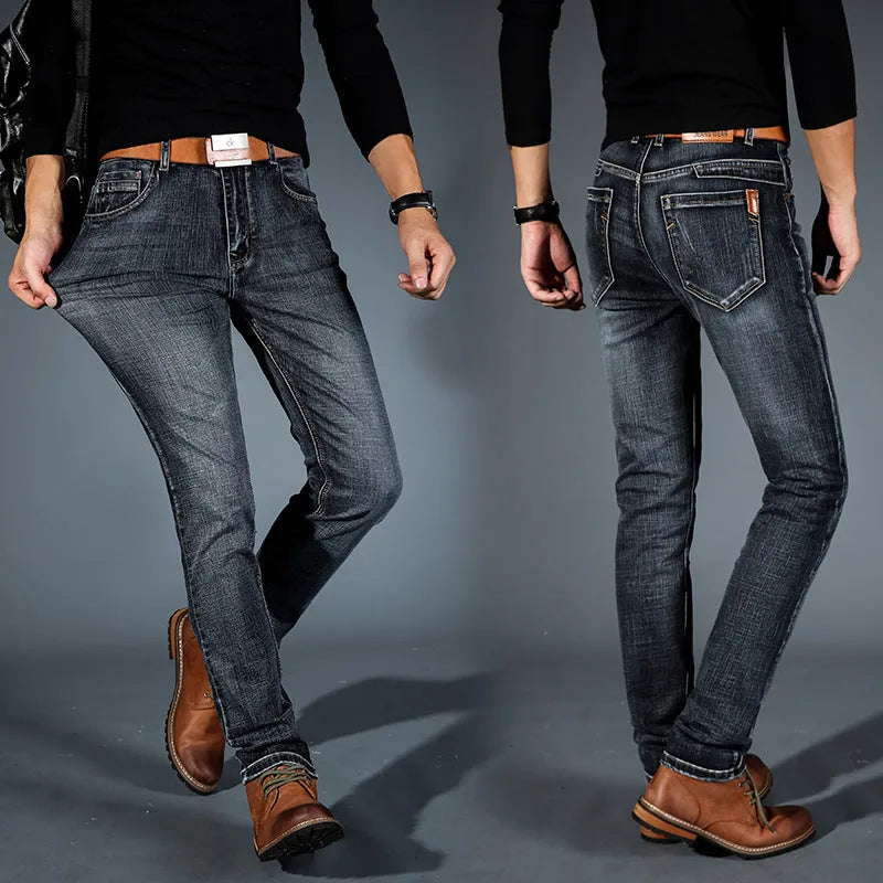 Slim fit jeans met stretch denim