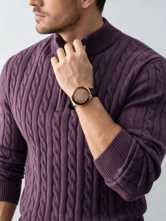 Kabeltrui met half-zip