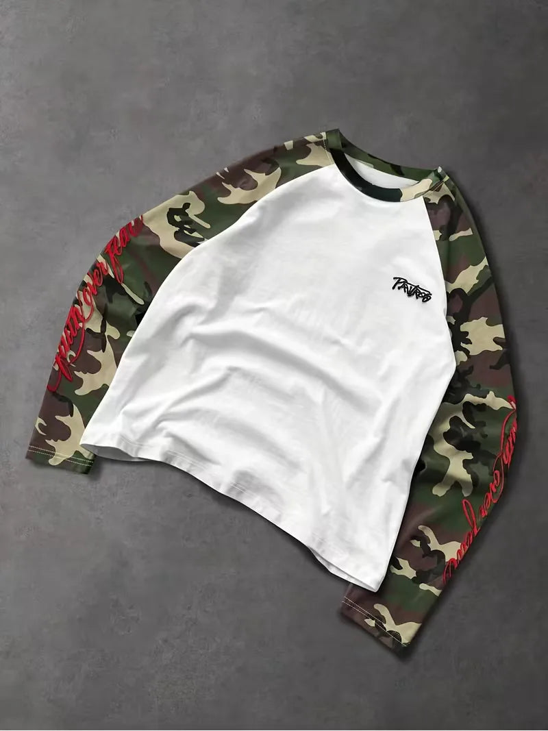 Longsleeve T-shirt met contrast