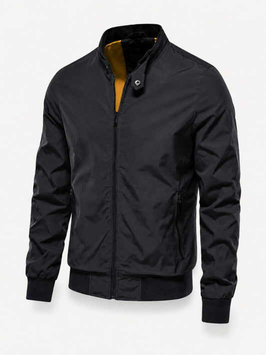 Hugo | Flight jacket with standing collar and zipper closure