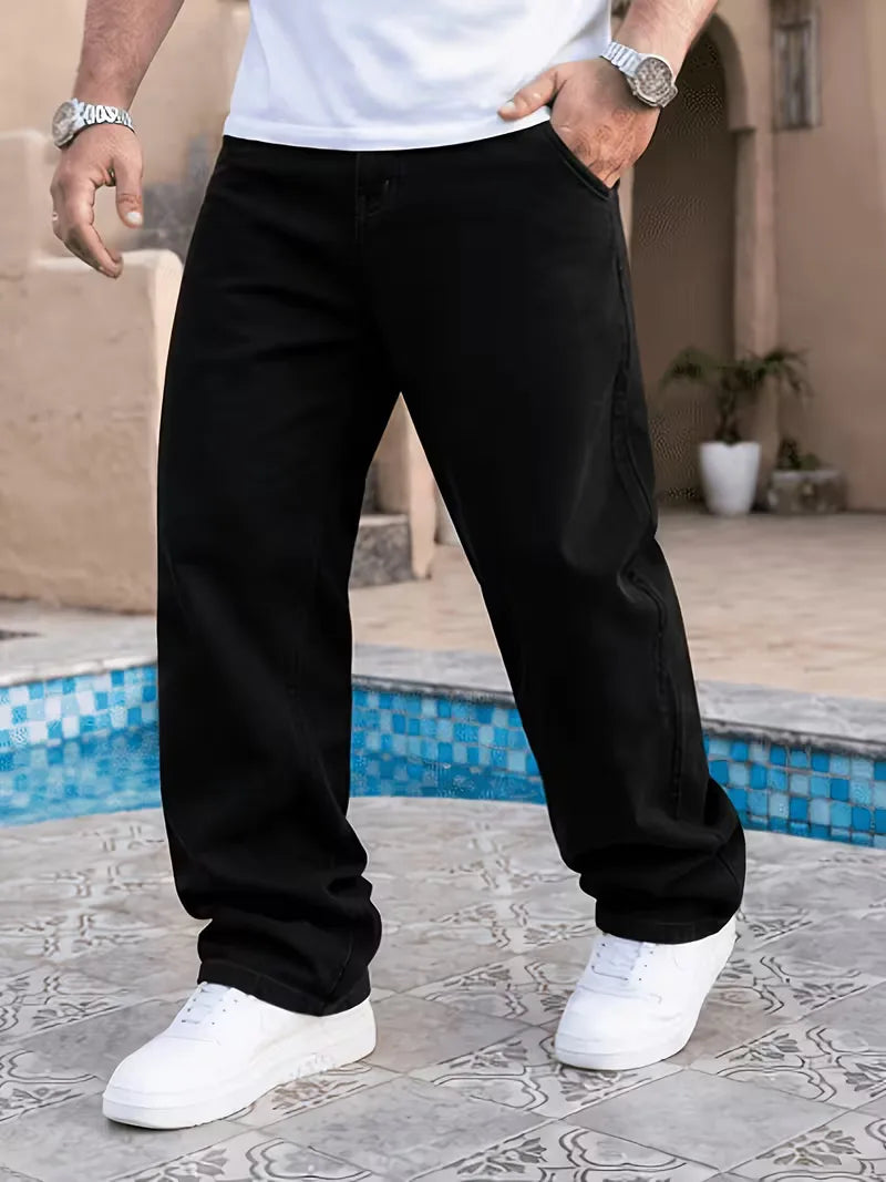 Loose fit jeans met vijf zakken