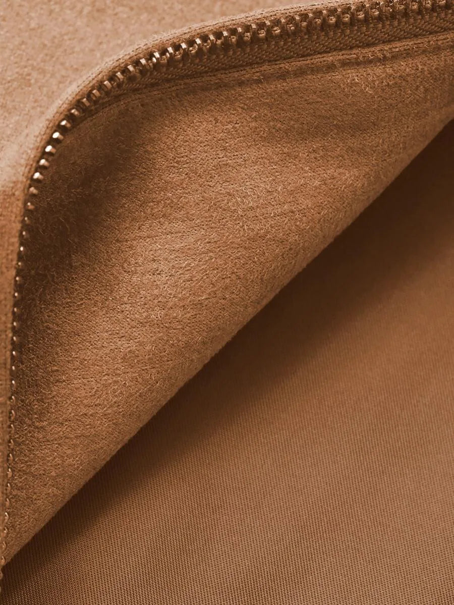 Bomberjack van bruin suede