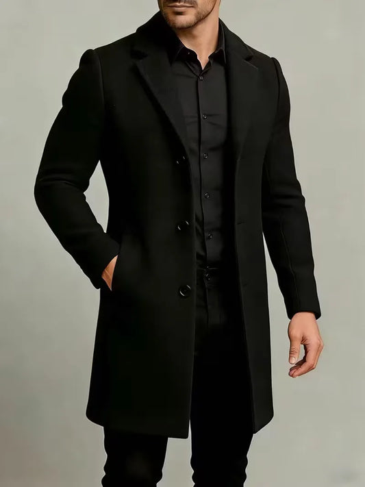 Trenchcoat met lapel collar