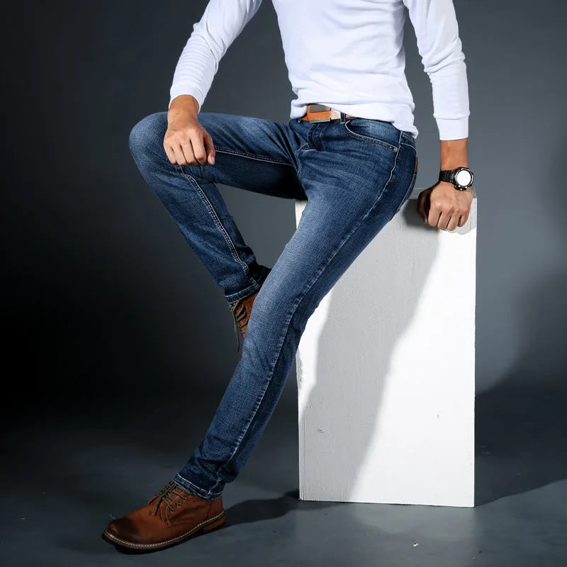 Slim fit jeans met stretch denim