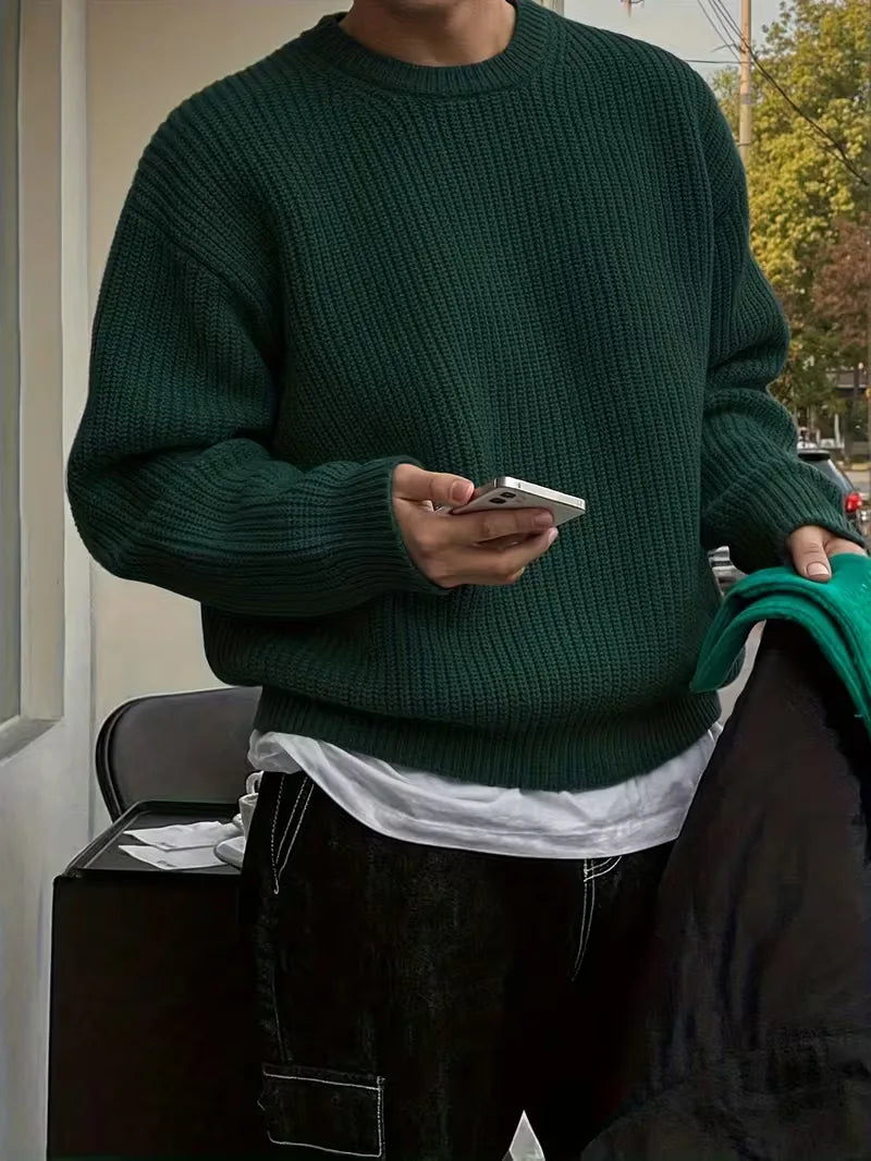Oversized gebreide trui