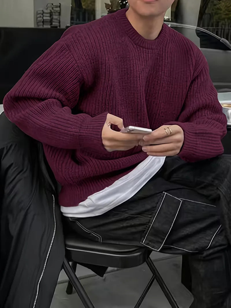 Oversized gebreide trui
