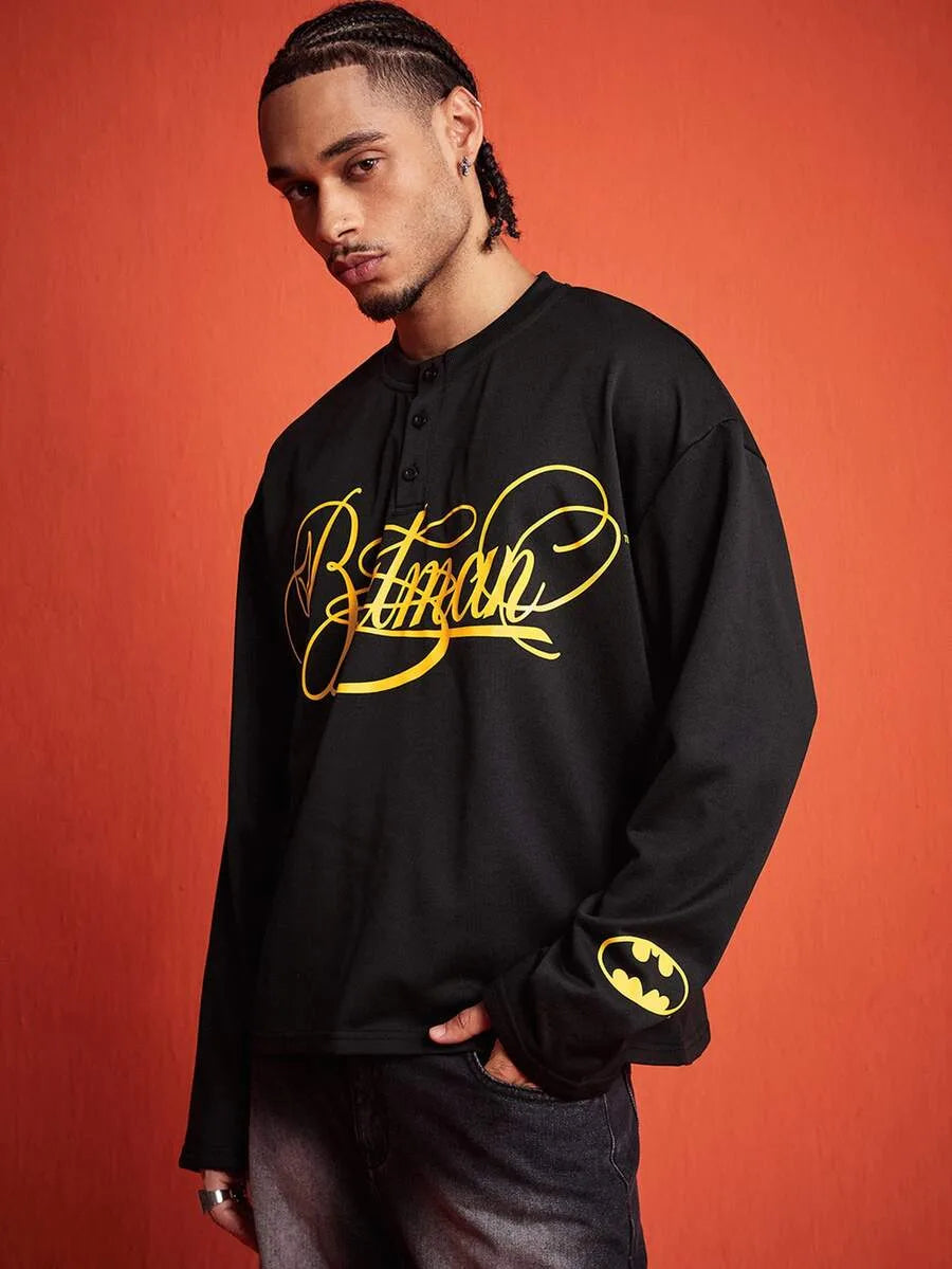 Longsleeve met Batman print