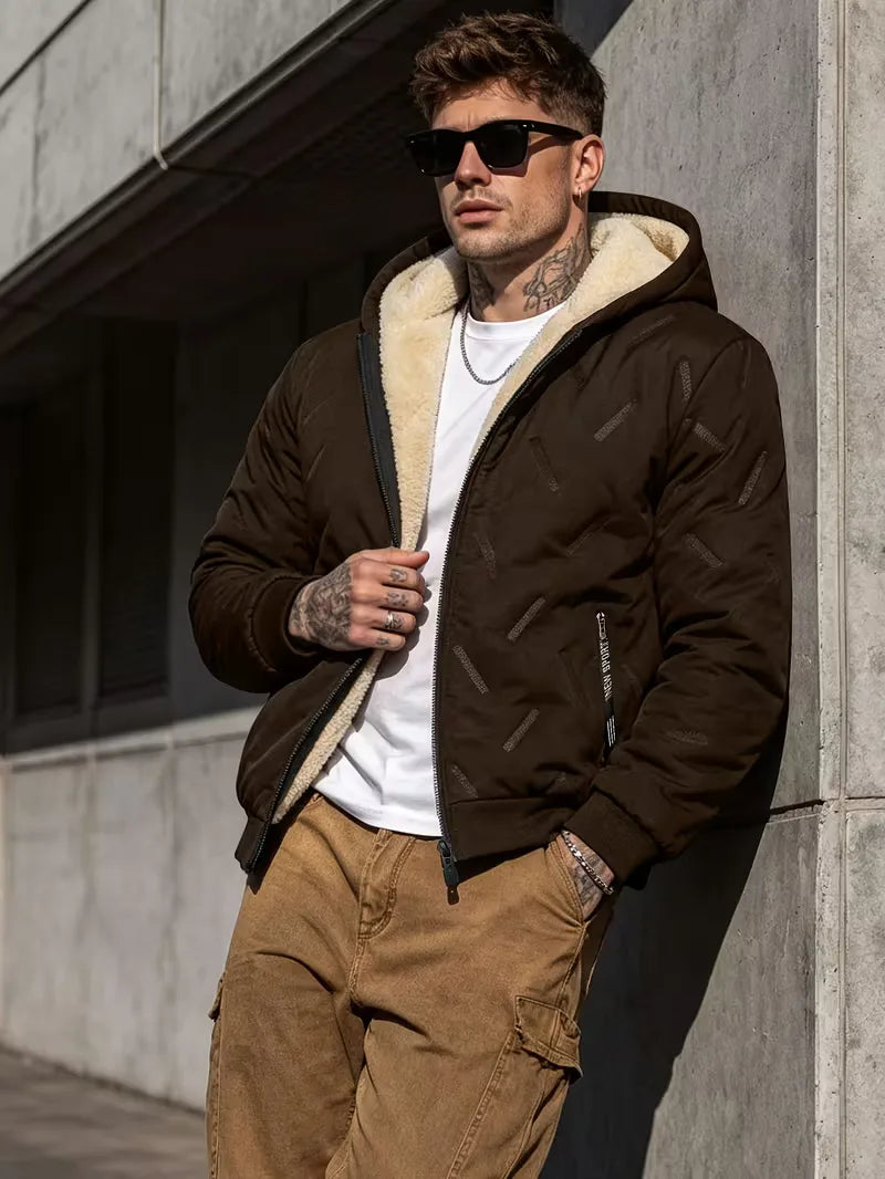 Puffer jacket met capuchon