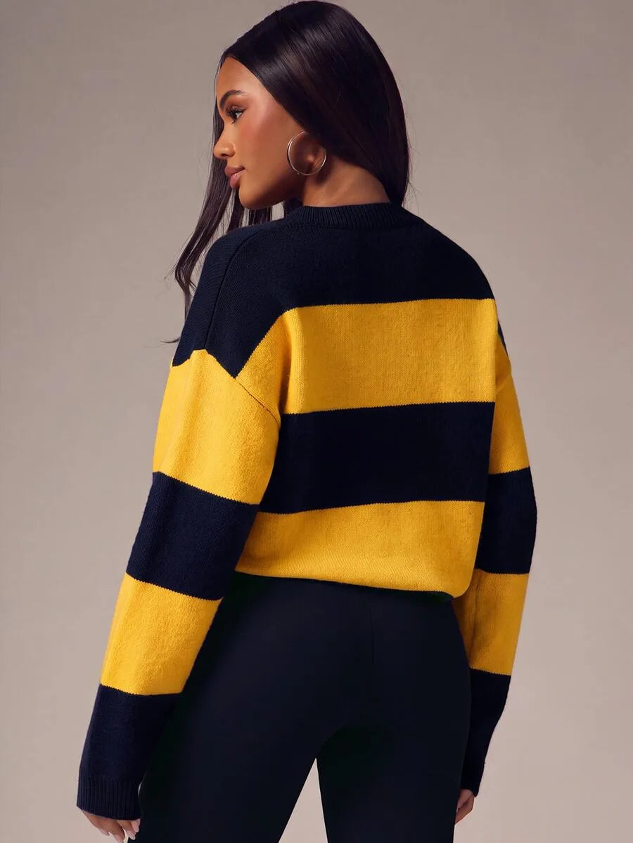 Oversized sweater met knopen