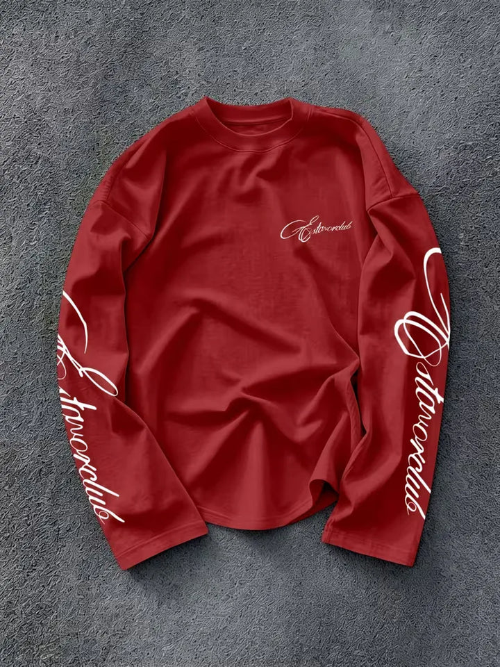 Longsleeve met crew neckline