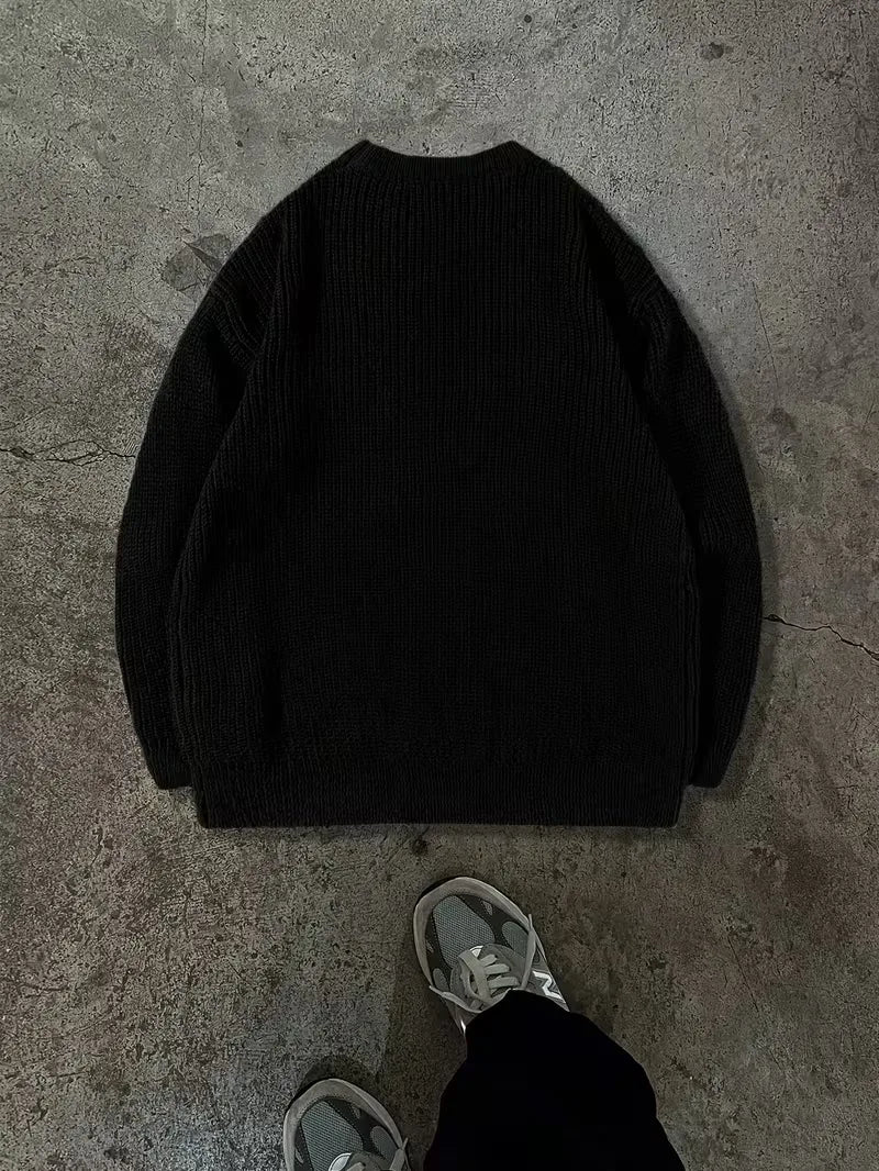Oversized gebreide trui