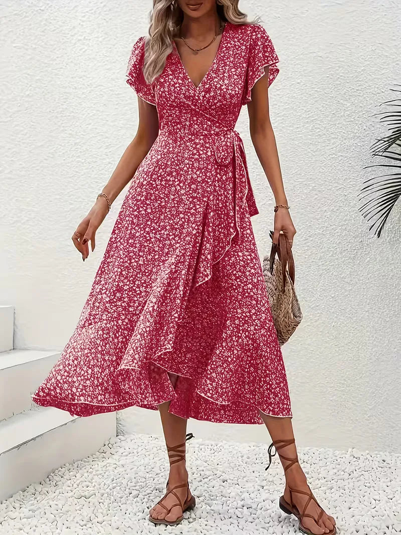 Wikkeljurk met bloemen