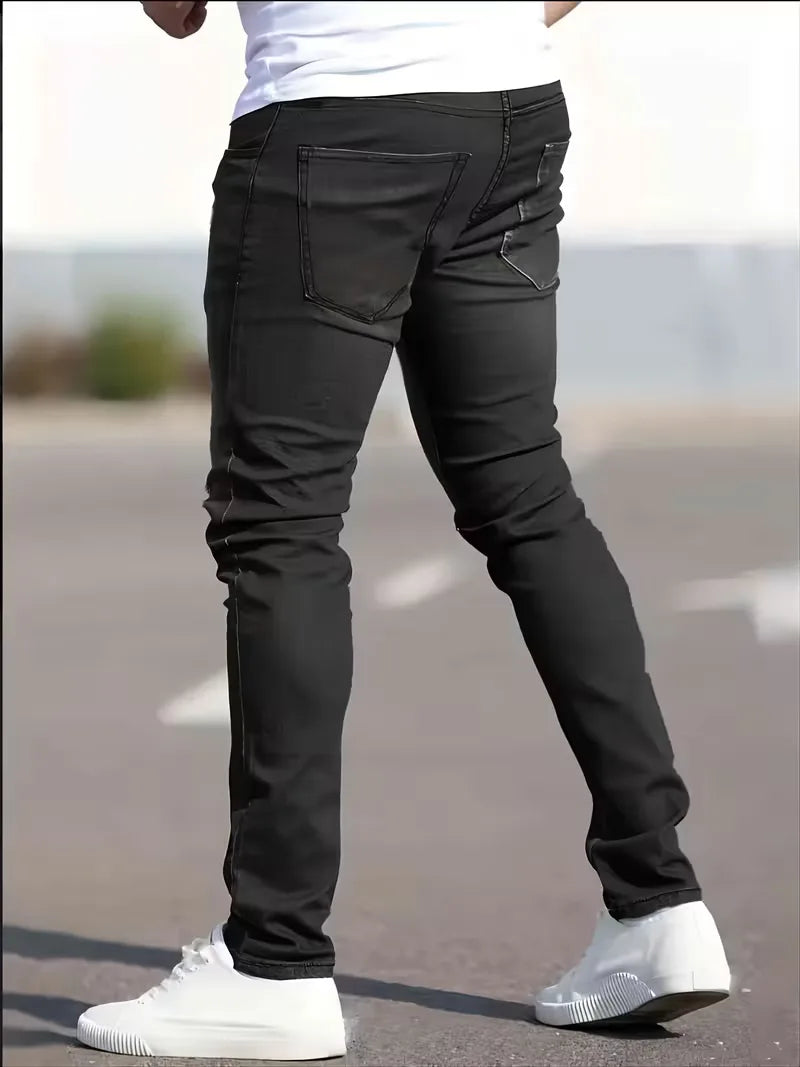 Slim fit jeans met vijf-pocket ontwerp