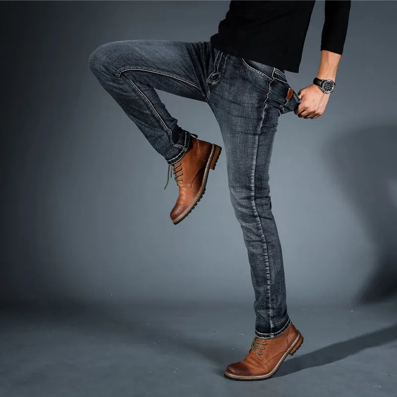 Slim fit jeans met stretch denim