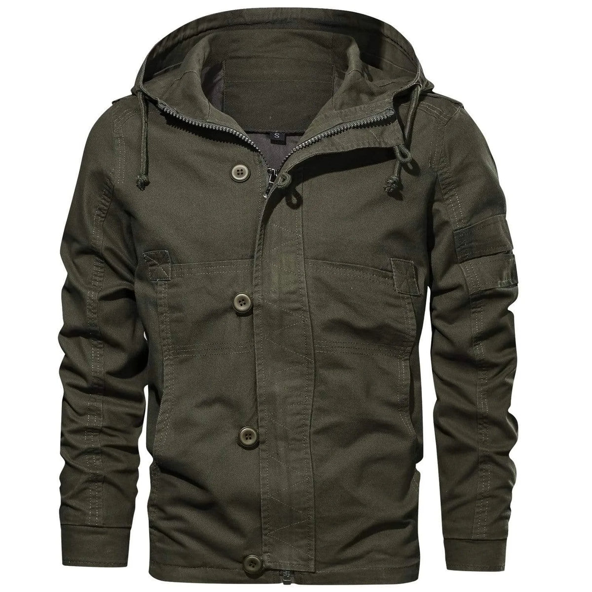 Parka met capuchon en meerdere zakken