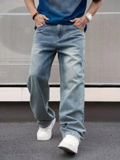 Loose fit jeans met vijf-pocket design