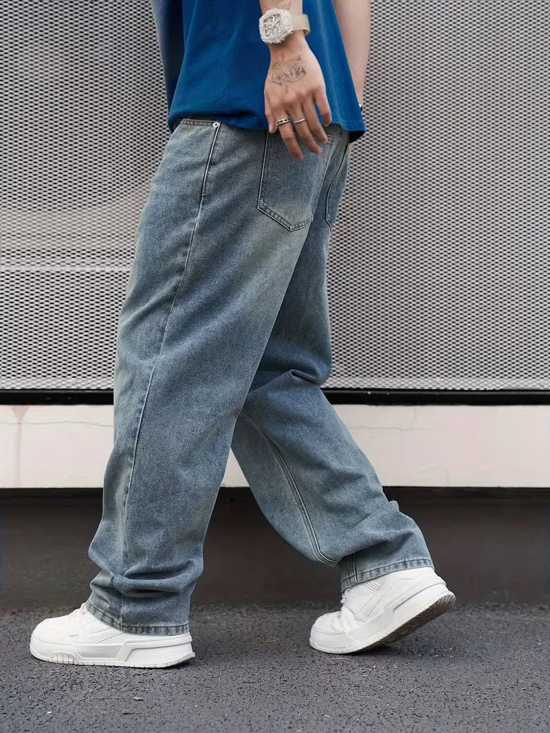 Loose fit jeans met vijf-pocket design
