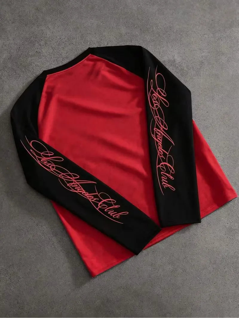 Longsleeve T-shirt met contrast