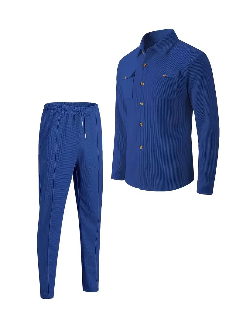 Lounge set met button-up cardigan