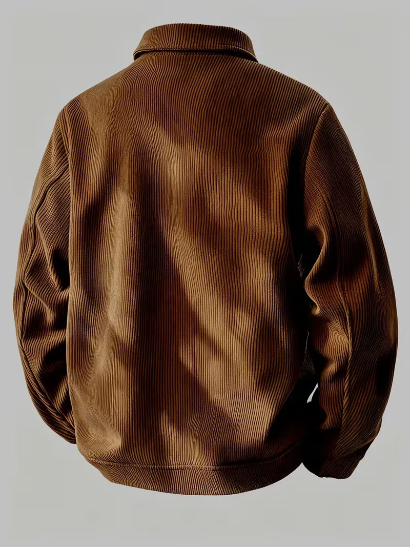Lounge set met corduroy jacket