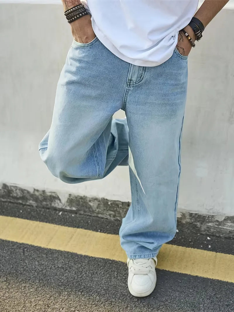 Loose fit jeans met vijf-pocket design